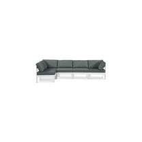 Meridian Furniture Nizuc Grey Outdoor Patio Modular Sectional