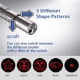 thumbnail image 3 of SHAR Cat Toys Laser Pointer Red LED Light Pointer Cat Toys for Indoor Cats Dogs, Long Range 3 Modes Laser Projection Playpen, USB Charging Pointer, 3 of 5