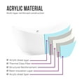 thumbnail image 4 of Vanity Art 68" x 30" Acrylic Freestanding Bathtub Contemporary Soaking Tub with Overflow and Pop-Up Drain, VA6513, 4 of 5