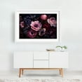 thumbnail image 2 of Mauve Nocturnal Botanica Vibes - Painting Floral Flowers Botanical Nature Modern Art Art Deco Surrealism White Framed Wall Art Print 24 x 36 inches, 2 of 3