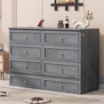 thumbnail image 5 of Harper & Bright Designs Queen Murphy Bed Cabinet Bed, Queen Size Murphy Bed with Storage Drawers, Wood Queen Wall Bed Murphy Bed Chest Murphy Bed Frame, Gray, 5 of 18