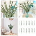 20PCS Leaves Greenery Branches Real For Floral Arrangement Vase Wedding