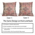 thumbnail image 5 of Rust Red Ethnic Boho Pillow Covers 18X18 Inch Bohemian Carpet Vintage Couch Pillow Cases Southwestern Throw Pillows Set of 2 Farmhouse Home Decor for Room Bedroom Outdoor Porch Patio Cushion, 5 of 6