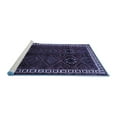 thumbnail image 2 of Ahgly Company Machine Washable Indoor Rectangle Persian Blue Traditional Area Rugs, 8' x 12', 2 of 4