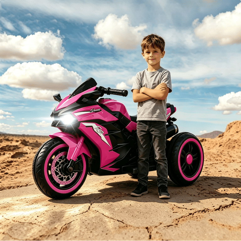 ZOGYMOZ 12V Electric Motorcycle for Girls,Battery Powered