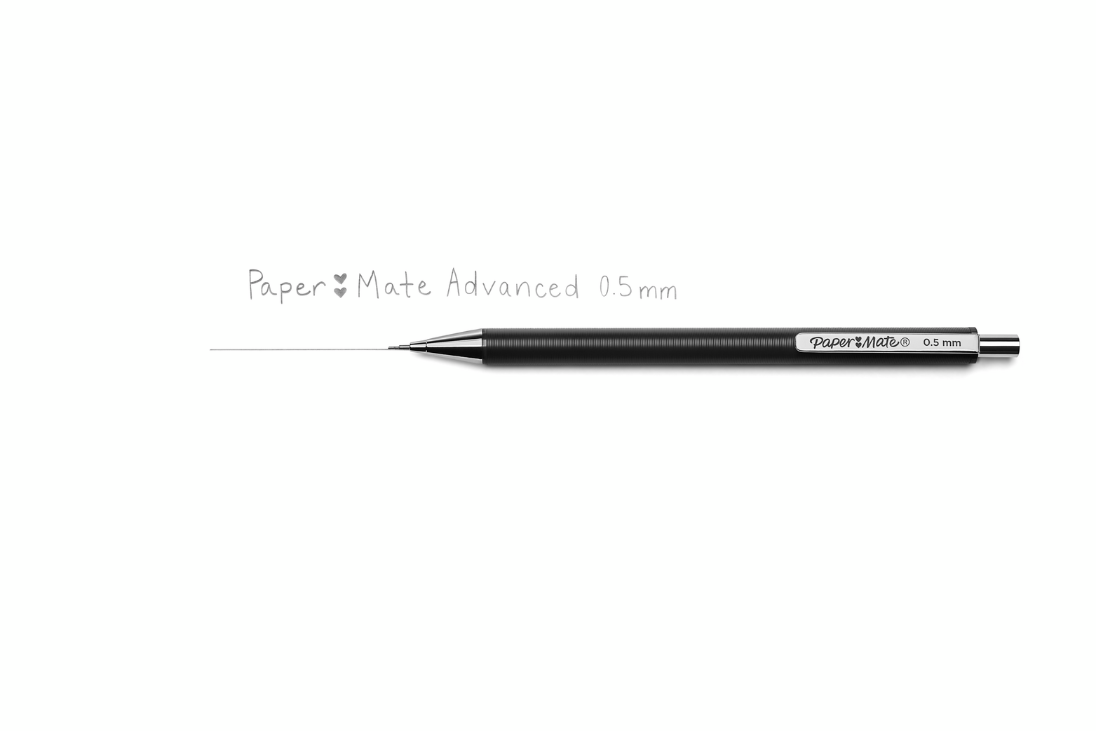 thumbnail image 3 of Paper Mate Advanced Mechanical Pencils, Premium Metal Barrels 0.5 mm #2 Pencils, 2 Count, 3 of 8