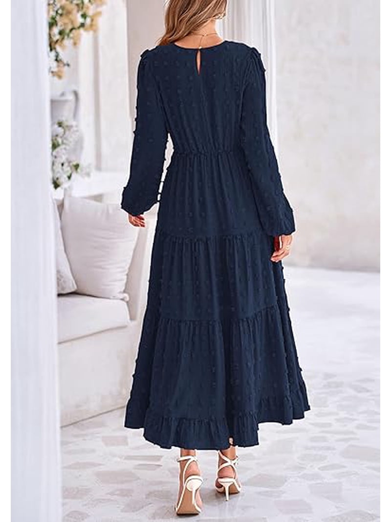 inexpensive maxi dresses with sleeves Olaesa Long Sleeve Maxi Dress for Women V Neck Lace Boho Dress Flowy Fall  Wedding Guest Dresses with Pockets Army Green at Amazon Women's Clothing  store