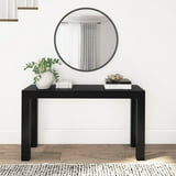 "Plank+Beam 56"" Black Wood Modern Console Table, Versatile Entryway ...