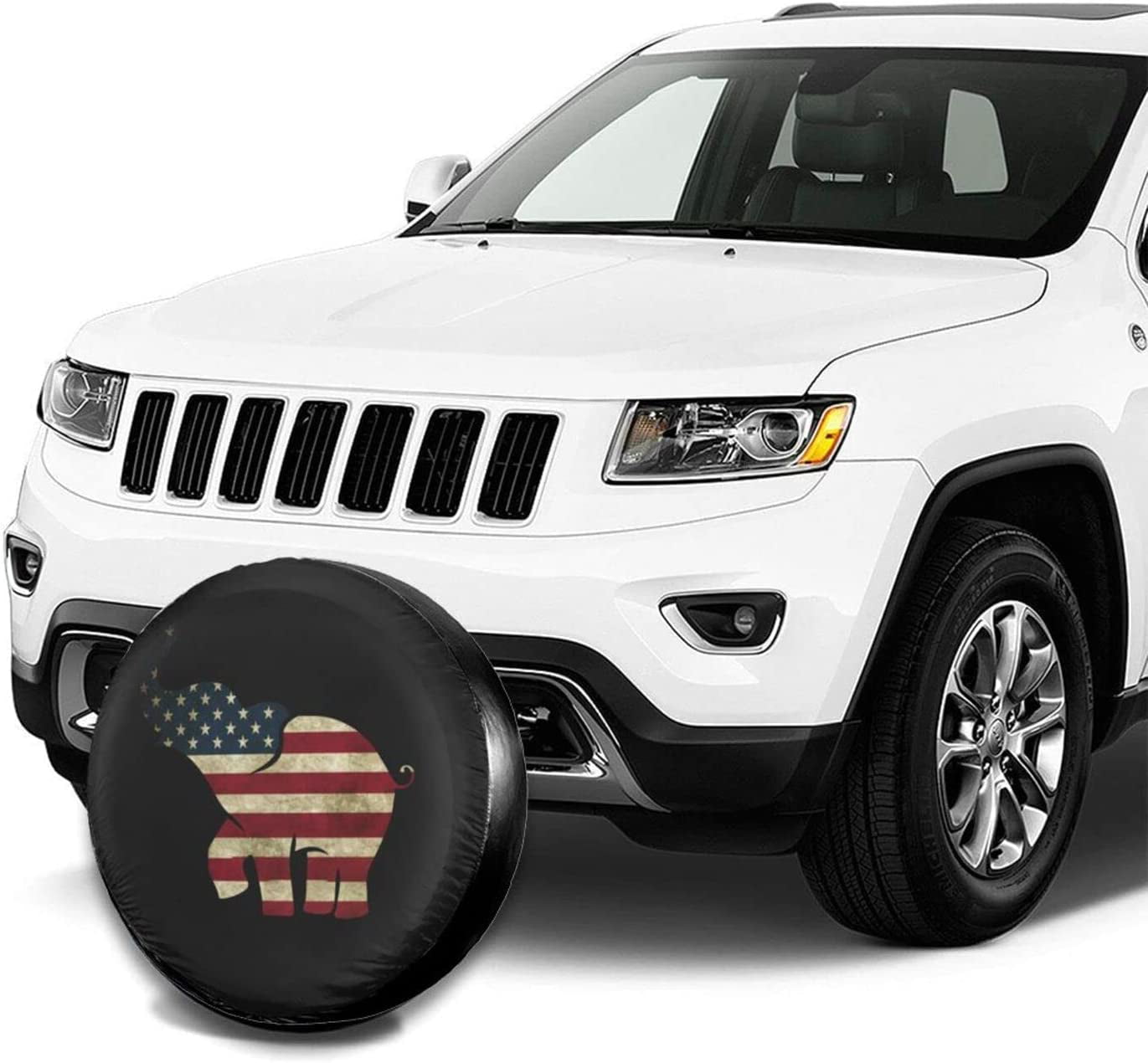 Horse Jump on Black Spare Tire Cover Wheel Protectors Weatherproof  Universal Dust-Proof for Trailer Rv SUV Truck Camper Travel Trailer  Accessories 15 Inch