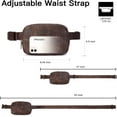 thumbnail image 7 of Leather Belt Bag for Women Fashionable Fanny Packs Cross Body Bag Waist Pack Camel Brown, 7 of 7