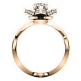 thumbnail image 4 of 1.50 Carat (ctw) 10K Rose Gold Round Diamond Ladies Bridal Fashion Vintage Style Engagement Ring With Matching Band Set, 4 of 4