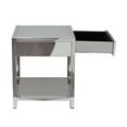 thumbnail image 5 of 20"-20" Stainless Steel Accent Table with Storage 1 Drawer, 5 of 9