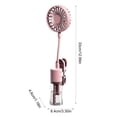thumbnail image 3 of Mini Desktop Handheld Clip-On Fan and Mist Humidifier with 4-Speed Quiet Airflow, Rechargeable, Portable, for School, Home, Outdoor, 3 of 6