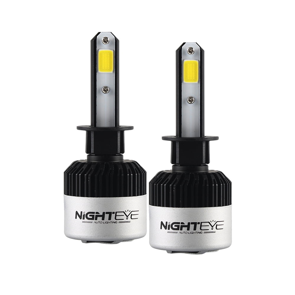 NIGHTEYE H1 LED Headlight Kit Bulbs Replacement Lamp 72W 9000LM//Set 6500K White