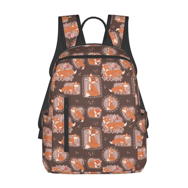 Balery Beautiful Fox Mochila Ligera para Hombres y Mujeres – Resistente y Impermeable, Ideal para la Escuela, el Trabajo, los Viajes y el Uso Diario