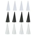thumbnail image 1 of MasteelfCA 12pcs Acrylic Jewelry Ring Display Holder Retail Store Cone Shape Ring Display Stands, 1 of 8