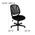 thumbnail image 3 of Scranton & Co Chaise de Bureau à Dossier Moyen en Maille, 3 of 6