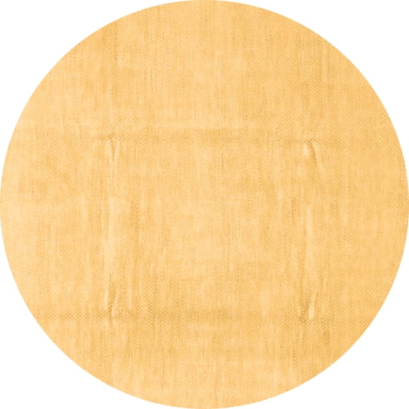 Ahgly Company Indoor Round Solid Brown Modern Area Rugs, 5' Round