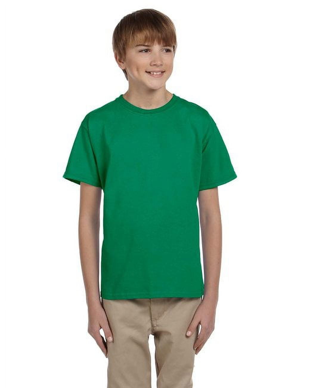 Gildan T-Shirt Uomo DryBlend – Verde Foresta, Taglia XL – Asciugatura Rapida