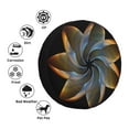 thumbnail image 5 of Waterproof Spare Wheel Cover, Black Colorful Metal Abstract Art Adjustable Wheel Cover For Jeep Trailer Rv Suv Car, 14 Inch, 5 of 8
