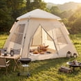 thumbnail image 2 of Gymax 4 Person Camping Tent w/Rainfly Mesh Windows 2 Doors & Carrying Bag for Hiking, 2 of 10