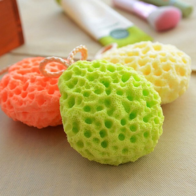 GOOHOCHY 3pcs Honeycomb Bath Sponges Sea Sponges for Bathing Quick Dry for Adults