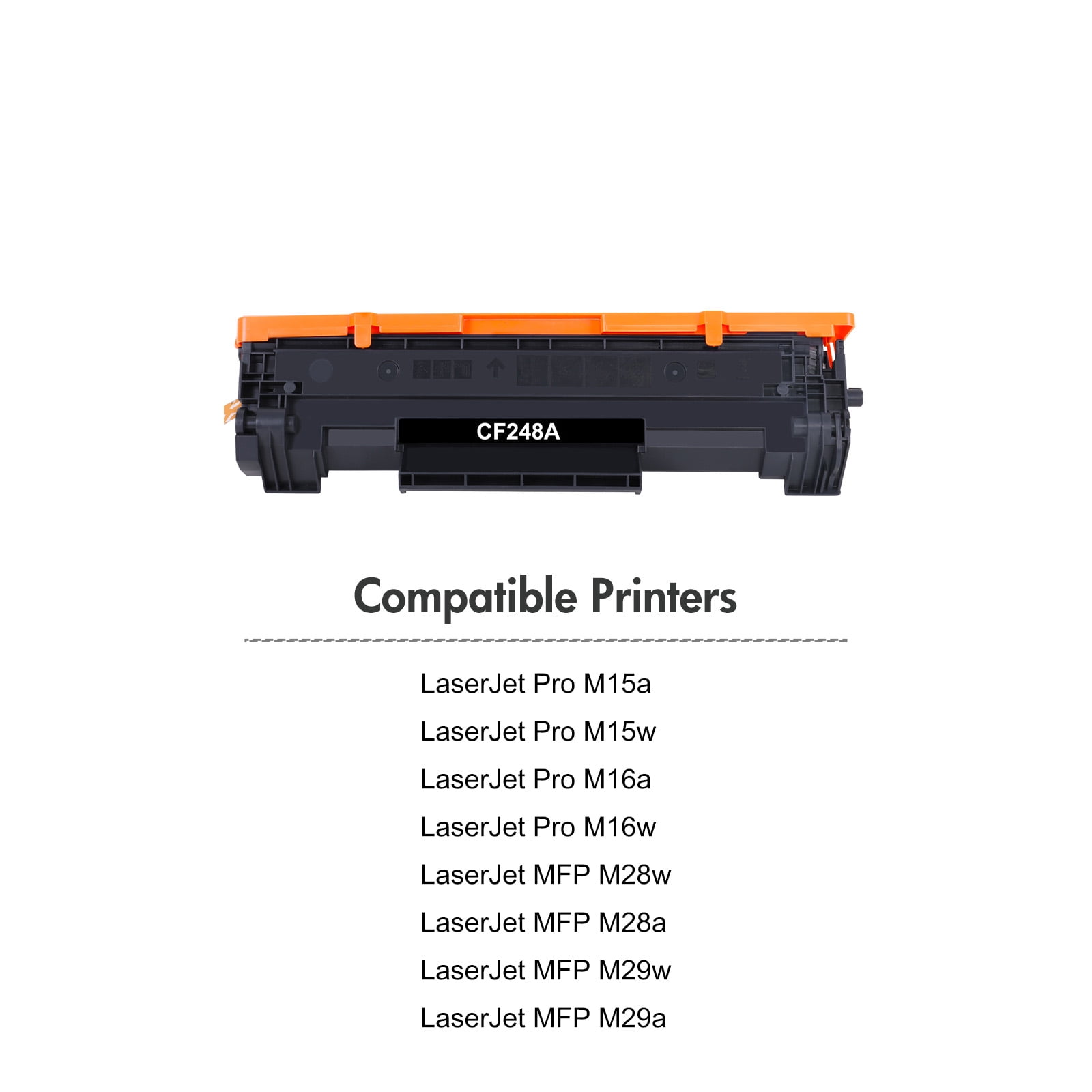 48A CF248A Toner Cartridge Compatible for HP CF248A 48A for Laserjet Pro M15w MFP M29w M28w M16w M31w M30w M15a M16a M28a M29a M15 M29 M28 Printer Ink (4-Pack,Black)