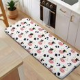 thumbnail image 5 of White Cow Dot Pattern Kitchen Rug Mat,Kitchen Runner Rugs Non Skid Washable,Decorative Kitchen Floor Mats for Kitchen,Sink,Laundry,17"x47.2", 5 of 7
