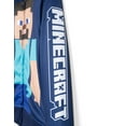 thumbnail image 3 of Minecraft Steve Fleece Zip Up Athletic Hoodie Toddler to Big Kid, 3 of 4