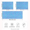 thumbnail image 4 of Haosy Satin Pillowcase for Hair and Skin Standard Cooling Silk Pillow Case with Envelope Closure Blue Stripes with Cute Flowers 20"x40", 4 of 9