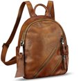 thumbnail image 6 of Genuine Leather Backpack for Women Hand Painted Knapsack Purses Casual Daypack, 6 of 7