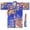 A-Blue6, variant on Adults Floral Print Kimono Robe Short Sleeve Satin Belted Loungewear Vibrant Cultural Style Robes