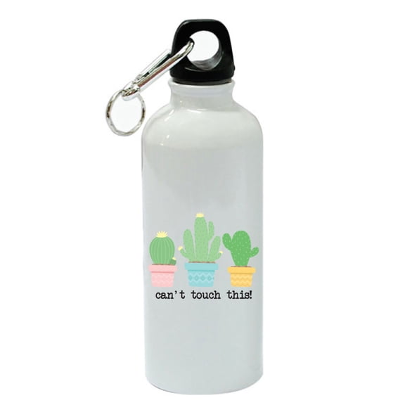 Can't Touch This White Aluminum Sports 20 oz Water Bottle