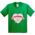 thumbnail image 3 of Inktastic Paris Oo-la-la with Eiffel Tower and Flowers in Pink Heart Youth T-Shirt, 3 of 5