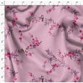 thumbnail image 4 of Soimoi Pink Fabric - By the Yard - 42 Inch Wide - Leaves & Flower Floral Print Fabric - Nature - inspired and Graceful Designs for Fashion and Home Printed Fabric, 4 of 6