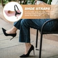 thumbnail image 1 of WASHWEPE Black Elastic Anti-Loose High Heel Shoelace Garland Style for Shoes Without Straps, 1 of 5