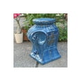 thumbnail image 2 of Maykoosh Eclectic Escape Elephant Ceramic Garden Stool, Durable Solid Ceramic Construction, Exotic Elephant Design, Suitable For Garden, 22 Lb, 14"W X 11"L X 18"H-Color:Navy Blue Glaze, 2 of 2