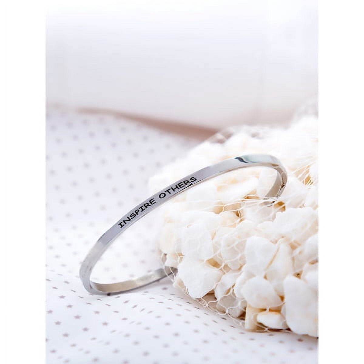 Stainless Steel 8-inch Saying Bracelet