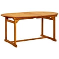 thumbnail image 3 of vidaXL Garden Dining Table (63"-94.5")x39.4"x29.5" Solid Acacia Wood, 3 of 10