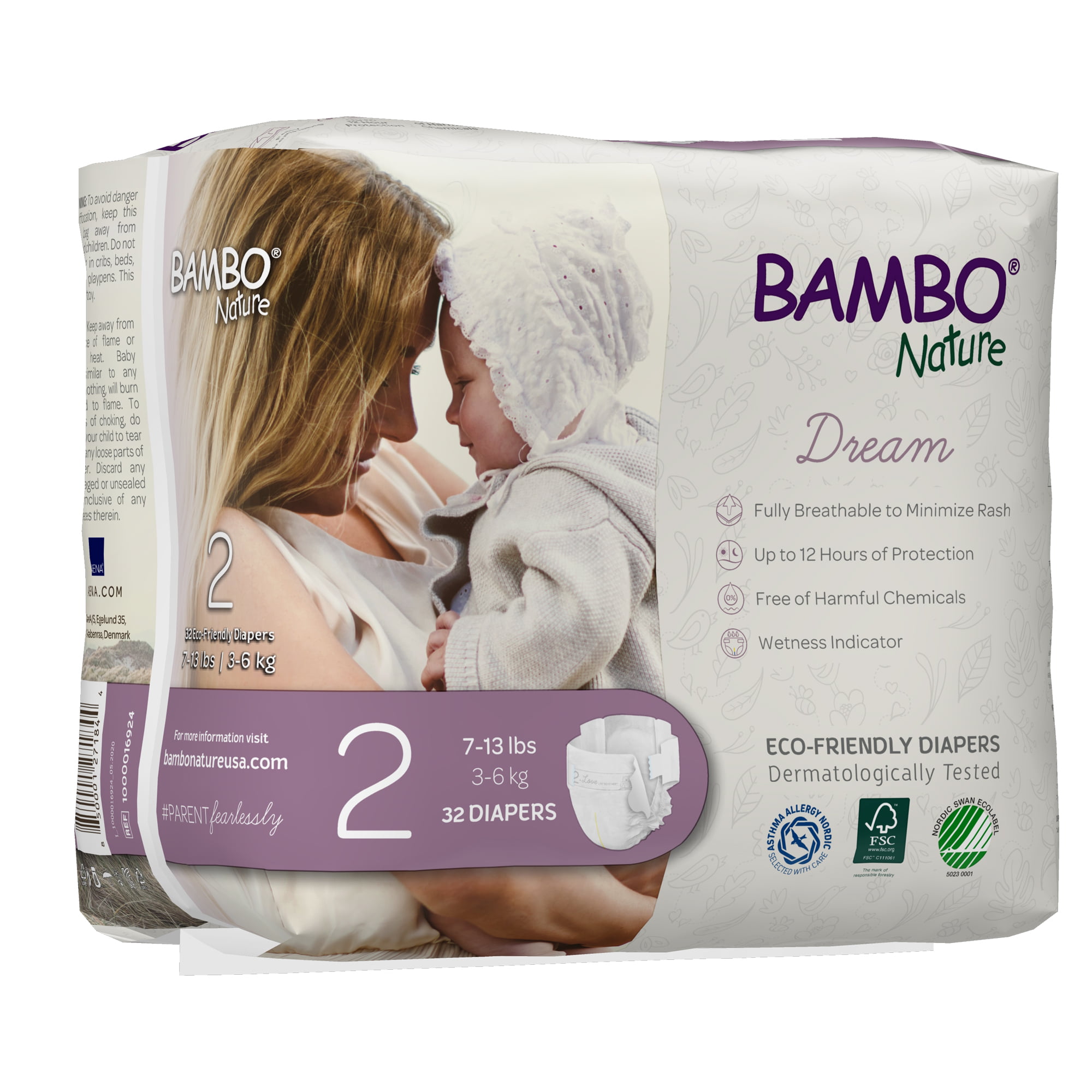 Bambo Nature Baby Size 2, 7 to 13 1000016924, 96 Ct - Walmart.com
