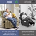 thumbnail image 5 of Oversized Power Lift Recliner Chair for Adults with Massage and Heat, Infinite Position Lay Flat Lift Chair for Elderly/Seniors, One-Touch Reset, USB&Type-C, Cup Holders, Lumbar Pillow, Oatmeal, 5 of 11