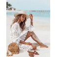 thumbnail image 3 of Vestido playero sexy con escote en V para cubrirse el bikini, L, 3 of 4