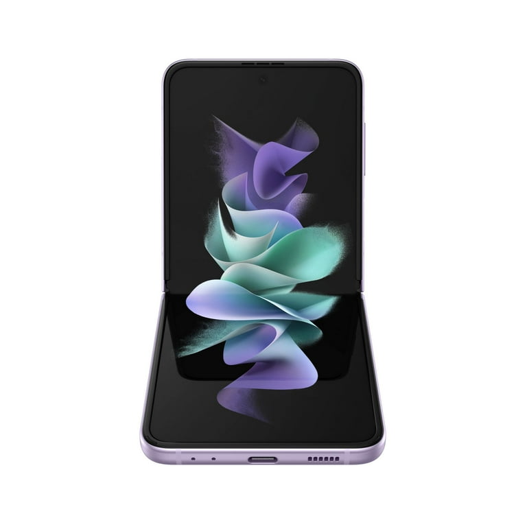 Vz Samsung Galaxy Z Flip3 5g Lavender 128gb Walmart Com
