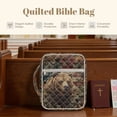 thumbnail image 4 of FOR U DESIGNS Bear Leaf American Flag Pattern Bible Cover Case Quilted Bible Carrying Case Washable Bible Organizer Cases Carrying Organizer Bag for Bible Study/Daily Use,, 4 of 7