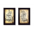 thumbnail image 2 of Set Of Two Friends And Family Black Framed Print Wall Art, 2 of 3