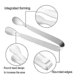 thumbnail image 2 of 6-piece Stainless Steel Mini Tongs - Versatile Tongs For Sugar, Ice Appetizers, 2 of 5