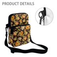 thumbnail image 5 of Psesaysky Thanksgiving Pumpkin Sunflower Sling Shoulder Bag Stretch Polyester Cross Body Phone Purse for Women, with Pockets with Zipper Crossbody Bags, 5 of 7