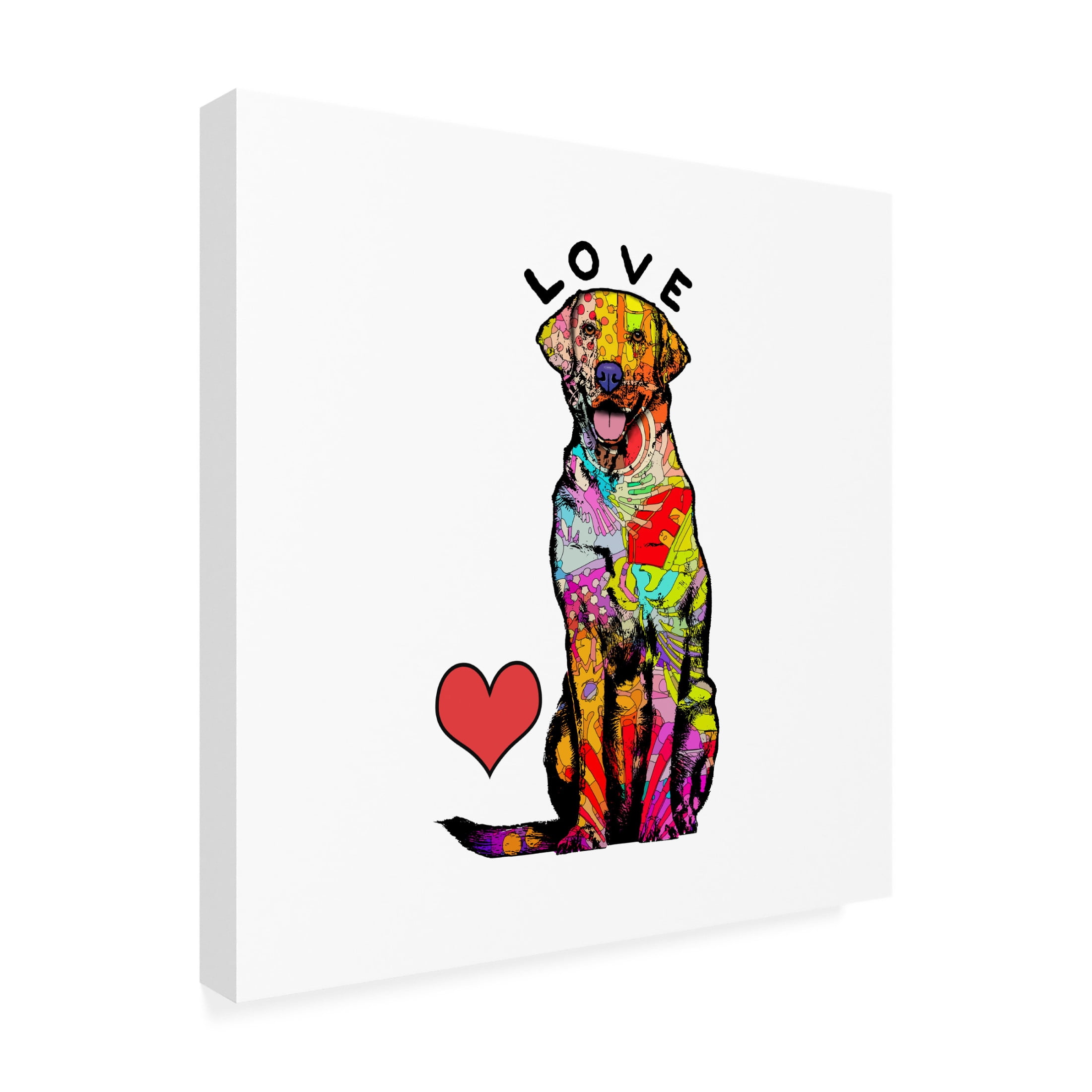 Canvas Wall Art - Dean Russo 'Heart Labs' Wall Art for Living Room, Bedroom, or Office Décor by Trademark Fine Art - 35 x 35 Inches