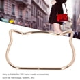 thumbnail image 4 of 2pcs Exquisite Cat Ear Shape Metal Purse Handles Frame DIY Hardware Decorative Hold Hands Accessories for Bag Purse Handbag Making[Light Gold ], 4 of 9