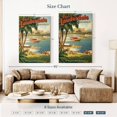 thumbnail image 4 of Elephant Stock Fort Lauderdale Florida Wall Art - Vertical Canvas Wall Art - Bedroom Wall Decor - Beach Canvas - Blue And Green Decor By Kerne Erickson - 32" x 48", 4 of 8